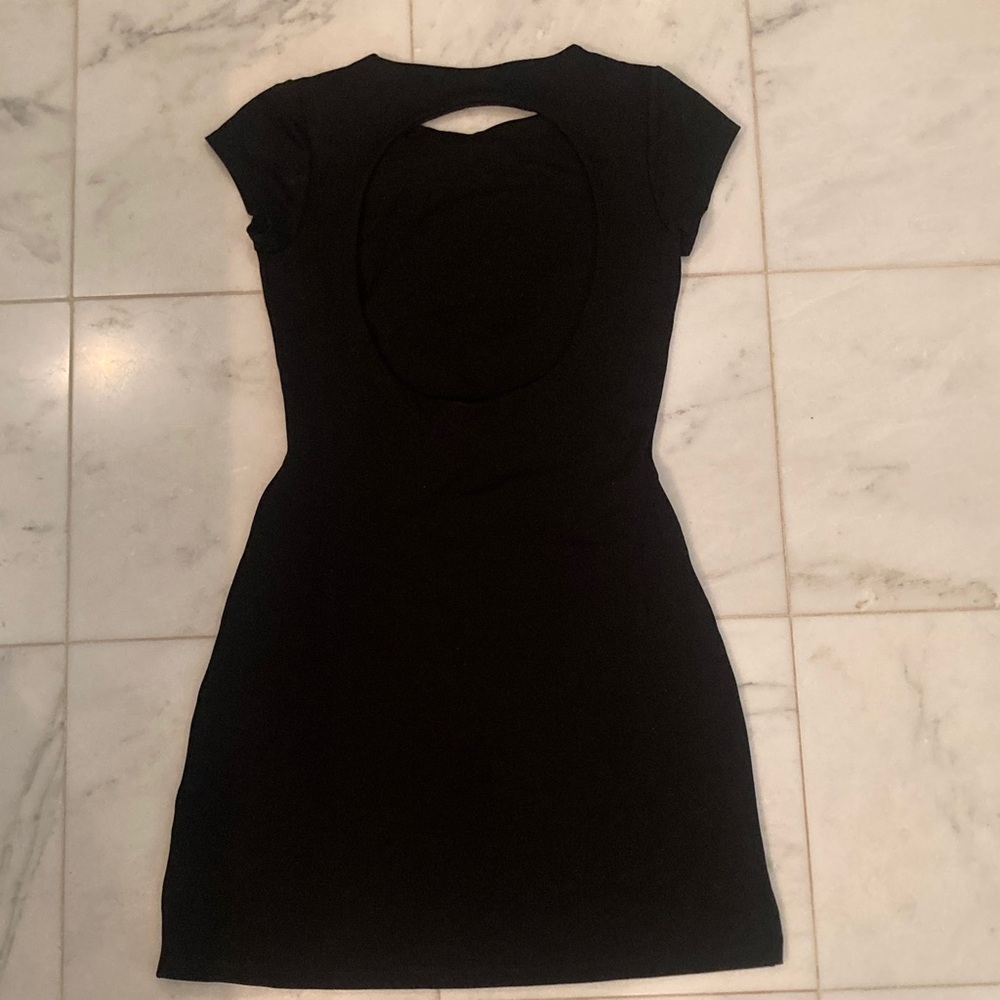Susana Monaco Black Backless Dress